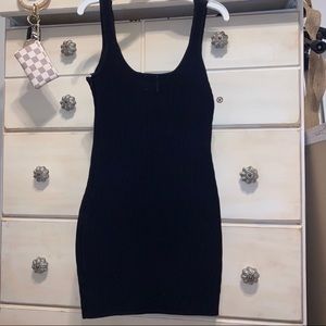 Princess Polly black ribbed dress